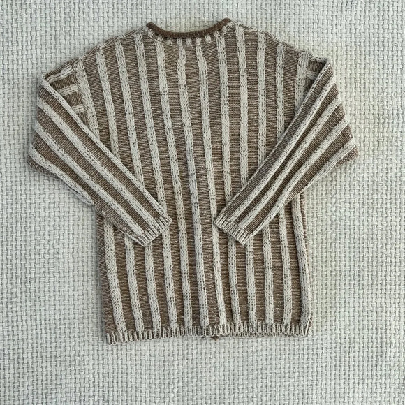 VINTAGE Oversized Earth Toned Knit Cardigan - Picture 4 of 4